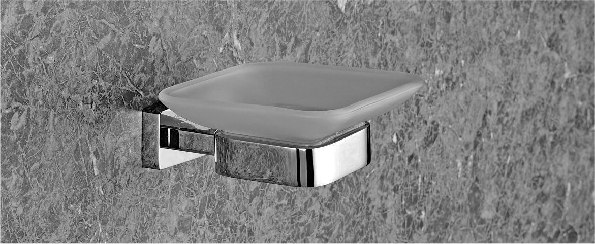 Glass Soap Dish by Decor Brass Bath Alessi